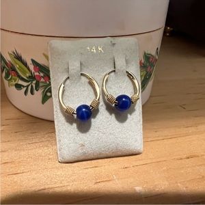 14K gold hoop earrings